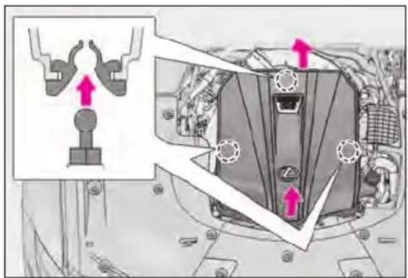 Technical diagram showing mechanical assembly with highlighted components and directional arrows indicating motion or force vectors.