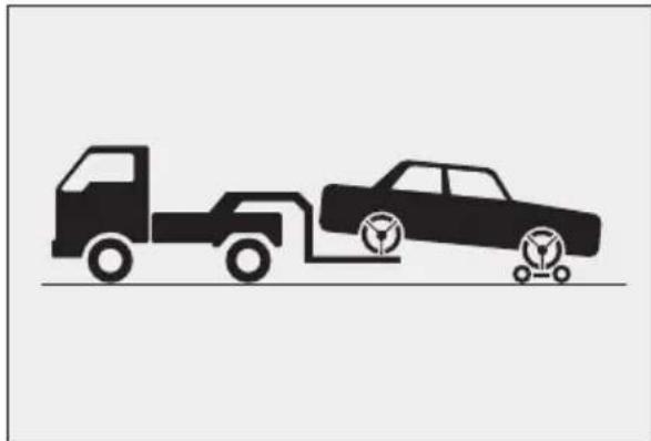 LEXUS LS 500h (2025) - Towing with a wheel-lift type truck - 2