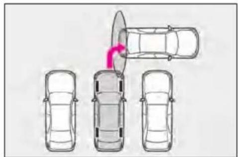 LEXUS LS 500h (2025) - Leaving a parking space using the perpendicular exiting (forward/reverse) function - 4