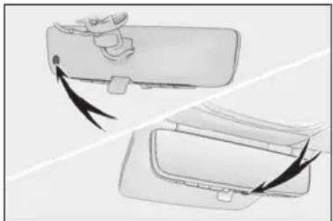LEXUS LS 500h (2025) - ■ Enabling/disabling the automatic anti-glare function (optical mirror mode) - 3