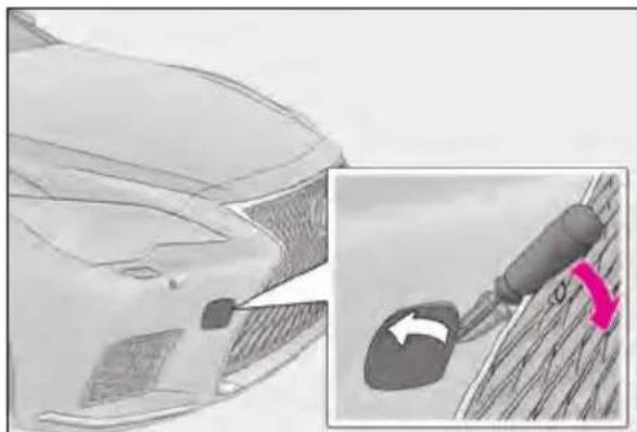 LEXUS LS 500h (2025) - Emergency towing procedure - 2