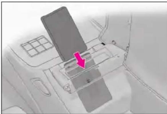 LEXUS LS 500h (2025) - ■ Using the wireless charger - 1