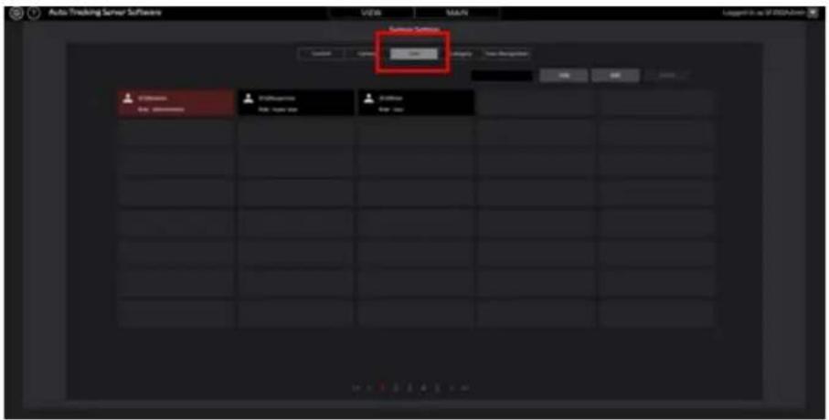Auto Tracking Server Software U248 U347 Logiert in as if 2023-19 Security Server Status Name: Security Type Description OK Cancel Help Access My Documents My Documents My Tools Help My Tools Help My Tools Help