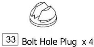 33 Bolt Hole Plug x 4