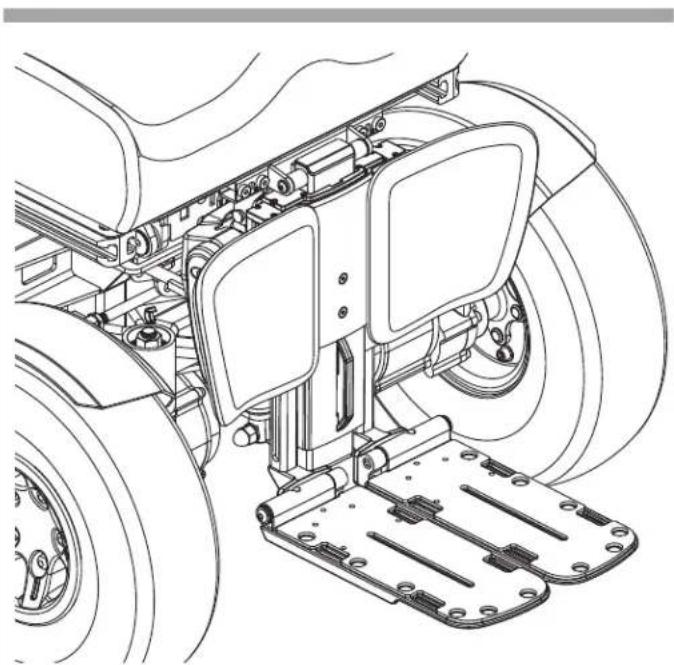 QUANTUM Outback - To adjust the foot platform angle: - 1