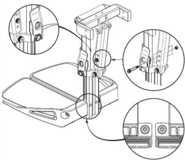 QUANTUM Outback - To adjust the foot platform angle: - 2