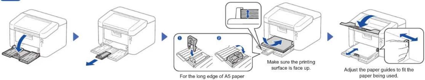 BROTHER HL-L1232W - Load paper in the paper tray - 1
