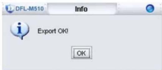 DFL-M510 Info Export OK! OK