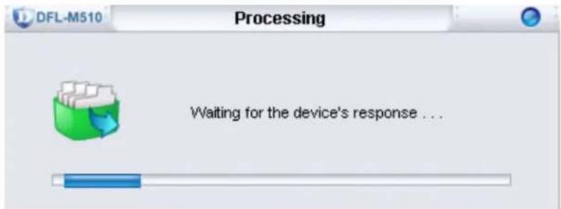DFL-M510 Processing Waiting for the device's response ...