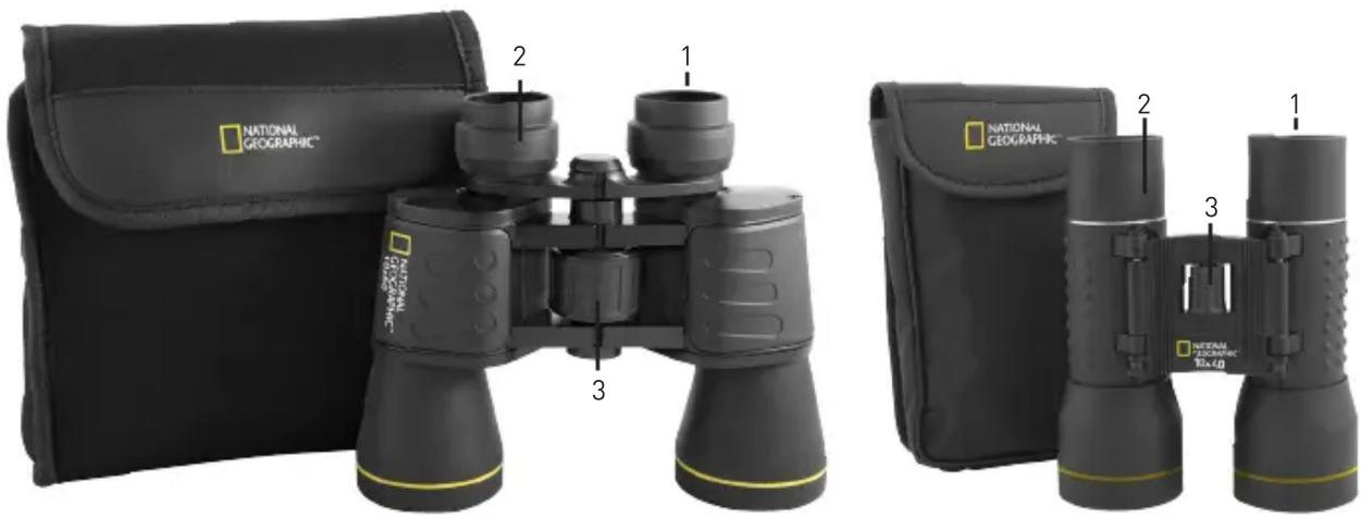 National Geographic 80-10821CP - How to adjust the diopter setting and center focus: - 1