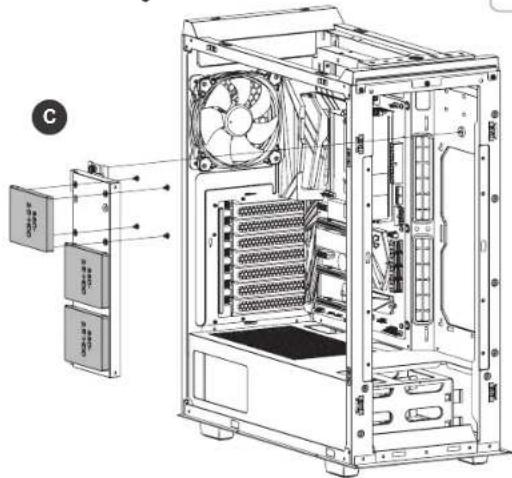 THERMALTAKE Divider 500 TG Air - 2.5" HDD Installation - 4