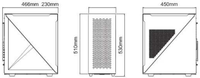 THERMALTAKE Divider 500 TG Air - Divider 500 TG Air Divider Wailing And Notice - 1