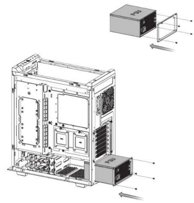 THERMALTAKE Divider 500 TG Air - Divider 500 TG Air Divider 500rTg Apply Unit Installation Motherboard Installation - 2