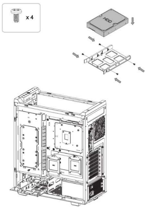 THERMALTAKE Divider 500 TG Air - Divider 500 TG Air Divider 500 TGA Installation - 1