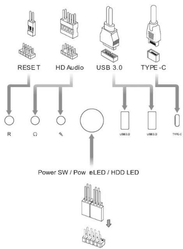 THERMALTAKE Divider 500 TG Air - Divider 500 TG Air Divider 500 TG Air Cooling Installation I/O Connection - 2