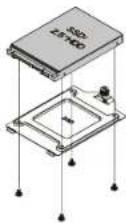 THERMALTAKE Divider 500 TG ARGB - 2.5" HDD Installation - 2