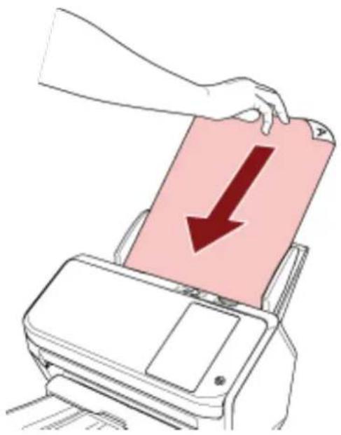 RICOH fi-7300NX - Legen Sie ein Dokument in den ADF-Papierschacht (Einzug) ein. - 1