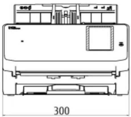 RICOH fi-7300NX - Äußere Abmessungen - 1