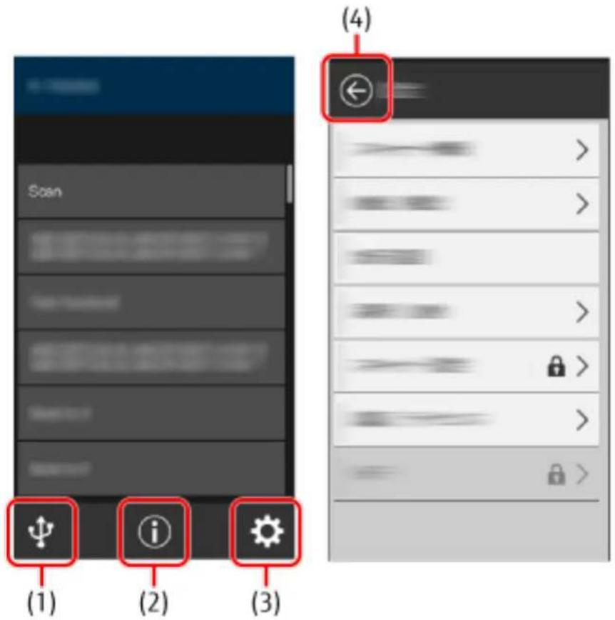 RICOH fi-7300NX - Symbole auf dem Touchscreen - 1