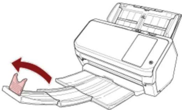 RICOH fi-7300NX - Heben Sie den Stopper an. - 1