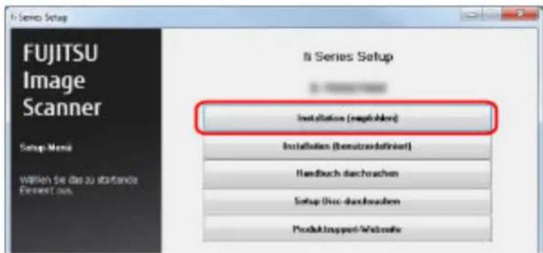 Fujitsu Image Scanner Setup Menu Wällen Sie Pap zu Abstände Element Aus. fii Series Setup Installation (regptoblen) Installations (berutzsdefiniert) Handbuch dachrachen Setup Disc dachrachen Produktappert-Webalter