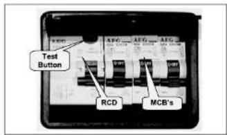 Test Button RCD MCB's