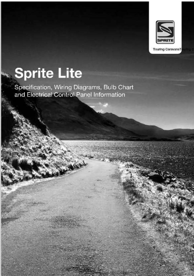 Sprite Lite Specification, Wiring Diagrams, Bulb Chart and Electrical Control Panel Information