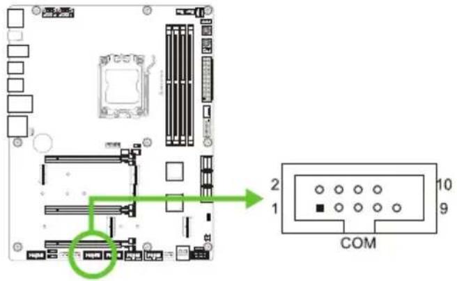 BIOSTAR X870E VALKYRIE - COM: 직렬포트 - 1