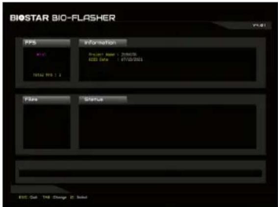 BIOSTAR BIO-FLASHER PPS Information Project Name: 200000 GSD (MVA) : 07/10/2001 Total RMS 1.2 Flats Status ESE: Call YAB Change [ ] Untitled