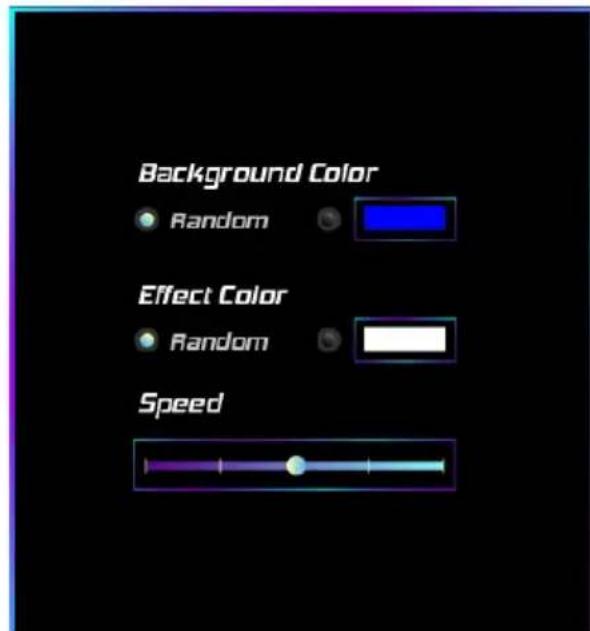 Background Color Random Effect Color Random Speed