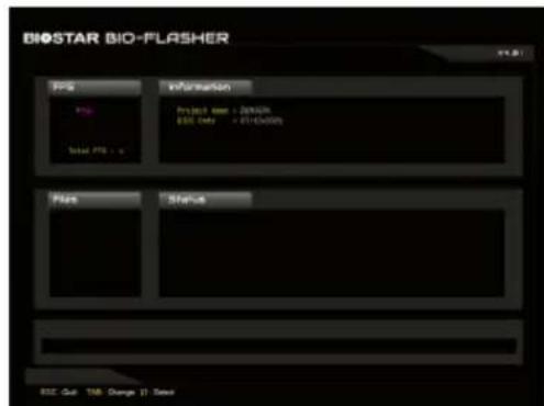 BIOSTAR BIO-FLASHER PNG Information Project user - 2010/09 BDO Date - 05-16-2009 File Status BSC-Out: TAB (Change 1) Save