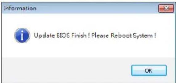 Information Update BIOS Finish ! Please Reboot System ! OK