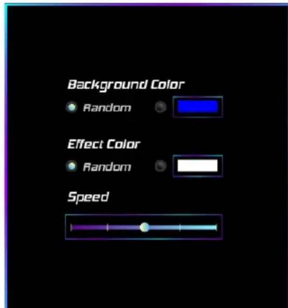 Background Color Random Effect Color Random Speed
