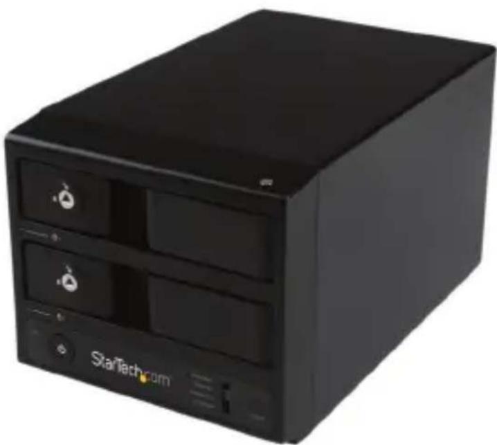 StarTech.com S352BU33RER - USB 3.0/eSATA Dual 3.5" SATA HDD Trayless Enclosure with UASP - 1