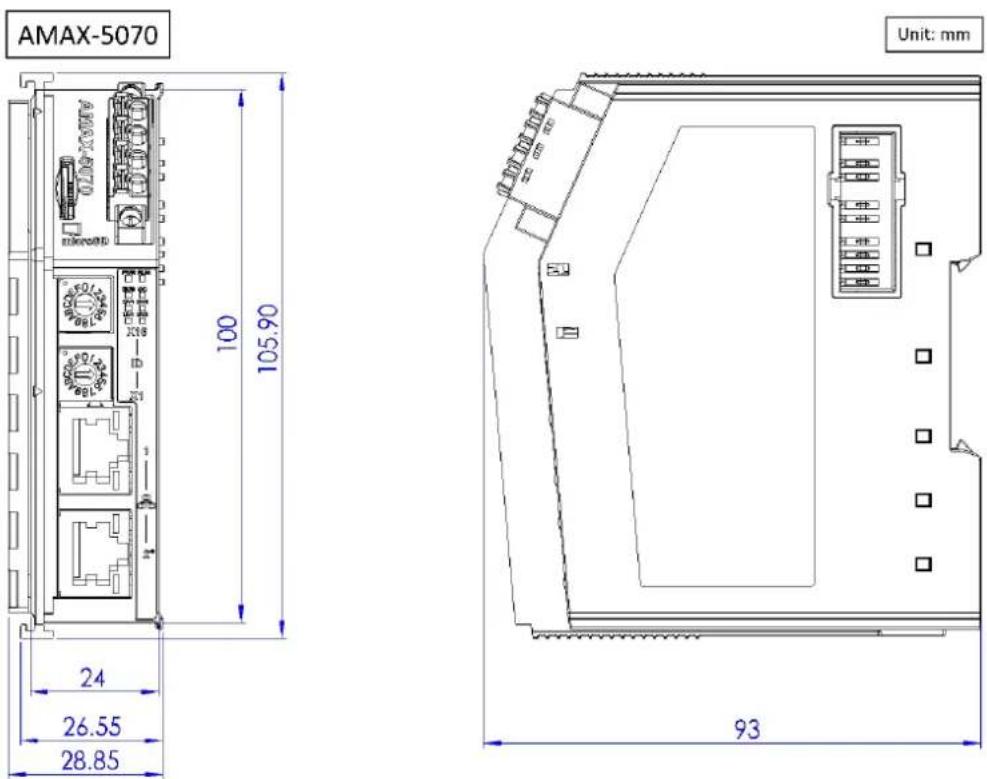 AMAX-5070 Unit: mm 100 105.90 24 26.55 28.85 93