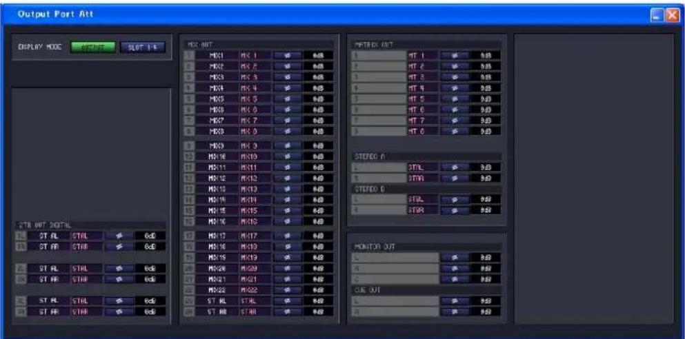 Output Port Att DISPLAY MODE A/INT SLUT 14 MOS OUT 1 M01 M2 1 W N0 7 M02 M3 2 W N0 5 M03 M4 3 W N0 1 M04 M5 4 W N0 3 M05 M6 5 W N0 1 M06 M7 6 W N0 7 M07 M8 7 W N0 1 M08 M9 8 W N0 5 M09 M10 9 W N0 3 M10 M11 10 W N0 1 M11 M12 11 W N0 5 M12 M13 12 W N0 11 M13 M14 13 W N0 5 M14 M15 14 W N0 3 M15 M16 15 W N0 7 M16 M17 16 W N0 5 M18 M19 17 W N0 10 M19 M20 18 W N0 3 M21 M22 19 W N0 5 M22 M23 20 W N0 5 ST RL ST RL 21 W N0 5 ST RR ST RR 22 W N0 MOTATO OUT 1 MT 1 W 9.8 7 MT 2 W 9.8 5 MT 3 W 9.8 4 MT 4 W 9.8 3 MT 5 W 9.8 2 MT 6 W 9.8 7 MT 7 W 9.8 3 MT 8 W 9.8 STUDIO A L STEL W 9.8 1 STIR W 9.8 STUDIO C L STEL W 9.8 4 STIR W 9.8 MONTO OUT L W 9.8 R W 9.8 C W 9.8 CUE OUT L W 9.8 R W 9.8