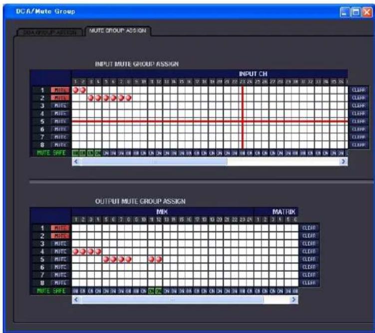 DC/A/Mute Group MUTE GROUP ASSIGN INPUT MUTE GROUP ASSIGN INPUT CH 1 2 3 4 5 6 7 8 9 10 11 12 13 14 15 16 17 18 19 20 21 22 23 24 25 26 27 28 29 30 31 32 33 34 35 36 1 NOTE 2 NOTE 3 NOTE 4 NOTE 5 NOTE 6 NOTE 7 NOTE 8 NOTE MUTE SAFE OUTPUT MUTE GROUP ASSIGN MIX 1 2 3 4 5 6 7 8 9 10 11 12 13 14 15 16 17 18 19 20 21 22 23 24 25 26 1 NOTE 2 NOTE 3 NOTE 4 NOTE 5 NOTE 6 NOTE 7 NOTE 8 NOTE MUTE SAFE MATHX 1 2 3 4 5 6 7 8 9 10 11 12 13 14 15 16 17 18 19 20 21 22 23 24 25 26 27 28 29 30 31 32 33 34 35 36 CLEAR CLEAR CLEAR CLEAR CLEAR CLEAR CLEAR CLEAR CLEAR CLEAR CLEAR CLEAR CLEAR CLEAR CLEAR