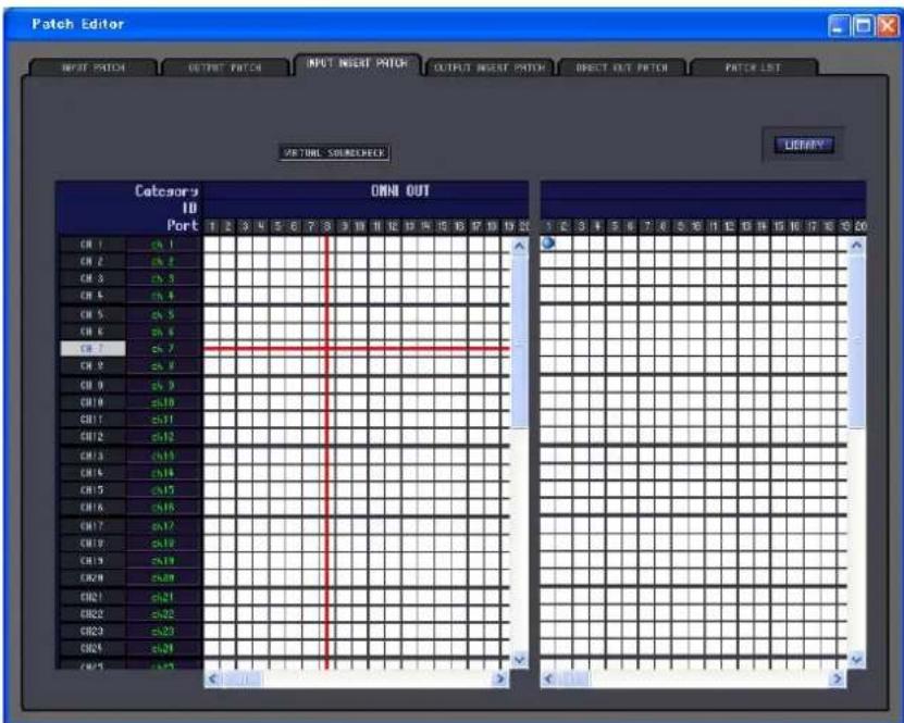 Patch Editor INPUT PATCH OUTPUT PATCH INPUT INSERT PATCH OUTPUT INSERT PATCH DIRECT OUT PATCH PATCH LIST RETURN SOURCECHECK Categories ID Port CH 1 CH 2 CH 3 CH 4 CH 5 CH 6 CH 7 CH 8 CH 9 CH10 CH11 CH12 CH13 CH14 CH15 CH16 CH17 CH18 CH19 CH20 CH21 CH22 CH23 CH24