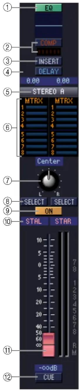 EQ COMP INSERT DELAY 0.00 0.00 STEREO A MTRX MTRX 1 1 2 2 3 3 4 4 5 5 6 6 7 7 8 8 Center L R SELECT SELECT ON STAL STAR 10 7 5 8 0 1 5 1 10 2 20 3 30 4 40 5 50 6 60 7 ∞ R M -ccdB CUE