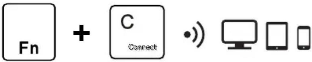 Fn + C Connect •) □ □ □