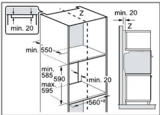 CONSTRUCTA CF3M10053 - Einbau in einen Hochschrank - 1