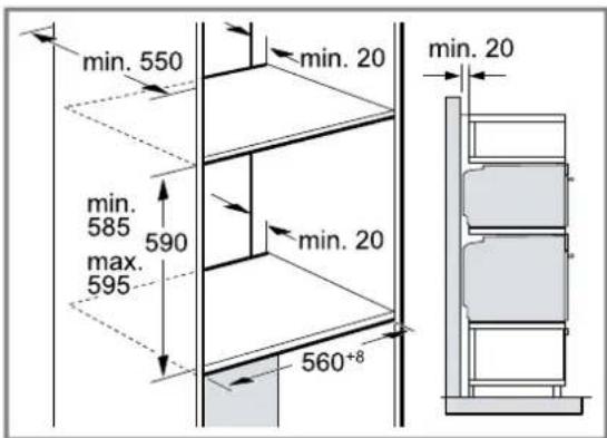 CONSTRUCTA CF3M10053 - Einbau von zwei Geräten übereinander - 1