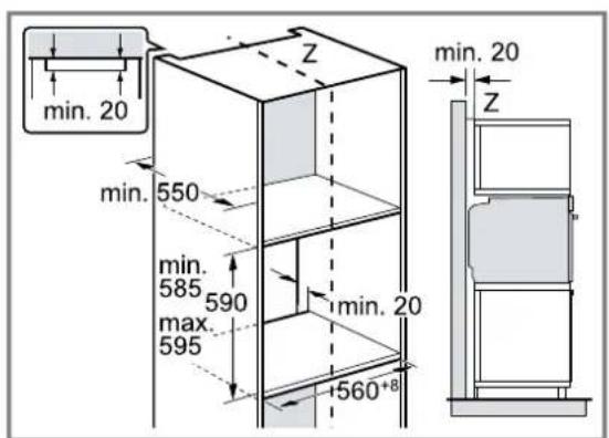 CONSTRUCTA CF4A28063 - Einbau in einen Hochschrank - 1