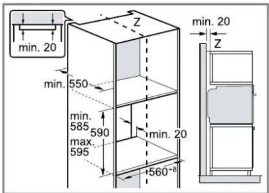 CONSTRUCTA CF3M28083 - Einbau in einen Hochschrank - 1