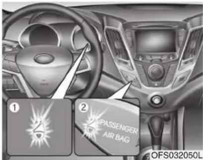 1 2 PASSENGER AIR BAG OFS032050L