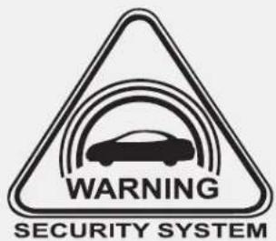 WARNING SECURITY SYSTEM