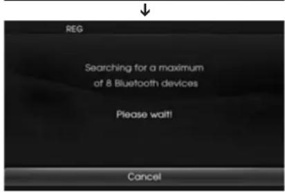 REG Searching for a maximum of 8 Bluetooth devices Please wait! Cancel
