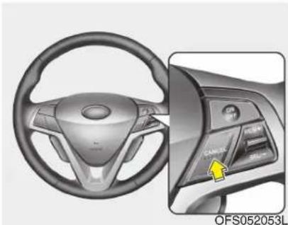HYUNDAI Velostar (2012) - To temporarily accelerate with the cruise control on: - 1