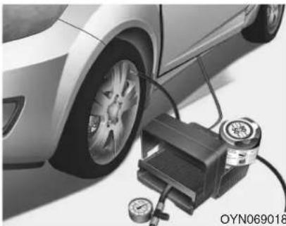 HYUNDAI Velostar (2012) - Using the TireMobilityKit - 1
