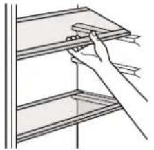 VOX KS 2110 E - Posición de los compartimentos en puertas - 1